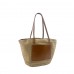 Bolso Tote De Hombro Rafia